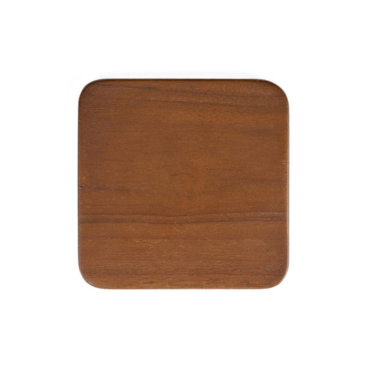 The Material Coaster - Smooth Dark Brown