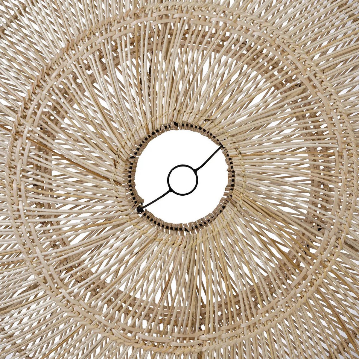Rattan Pendant Light - Natural Macaron Style, Large