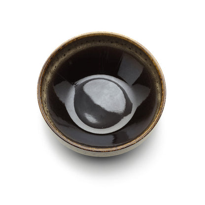 Dark Brown Ceramic Bowl - Kyoto Low Bowl