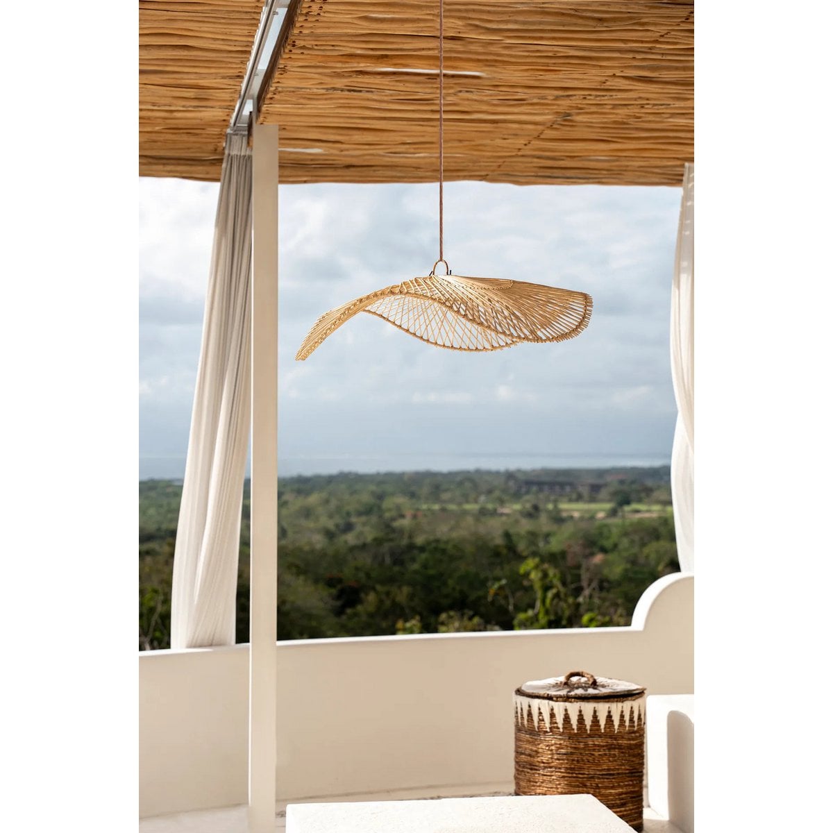 Rattan Pendant Light - Natural Woven Shade