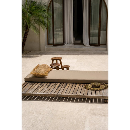 The Raffia Cushion Cover Rectangular - Natural - 35x100