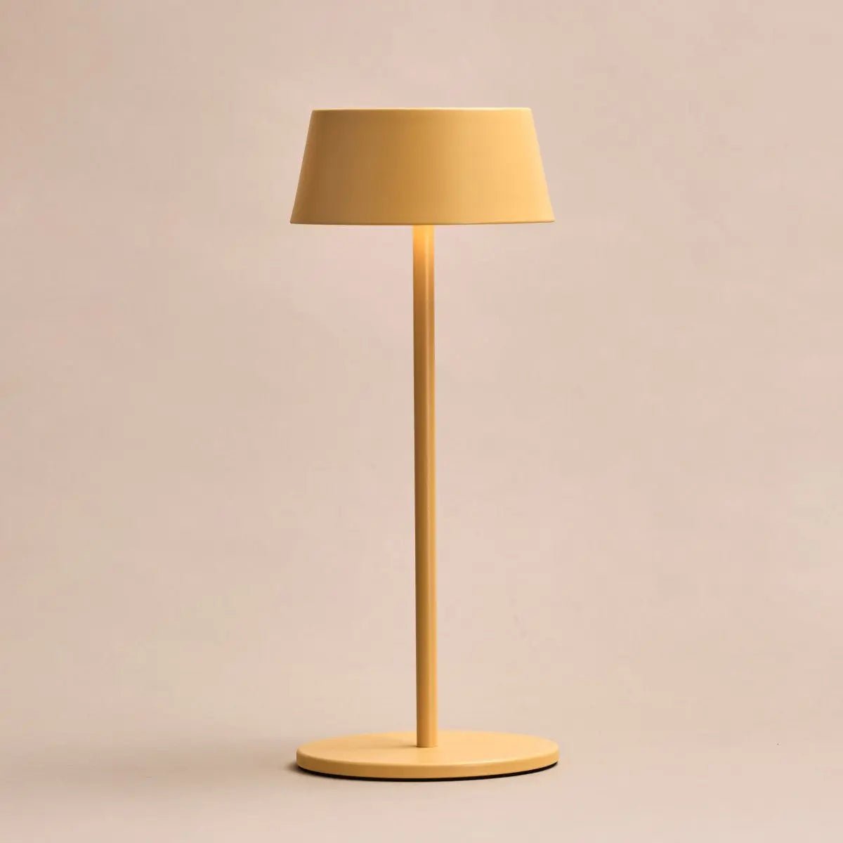 Amber Yellow Table Lamp – Cordless Dimmable LED Light