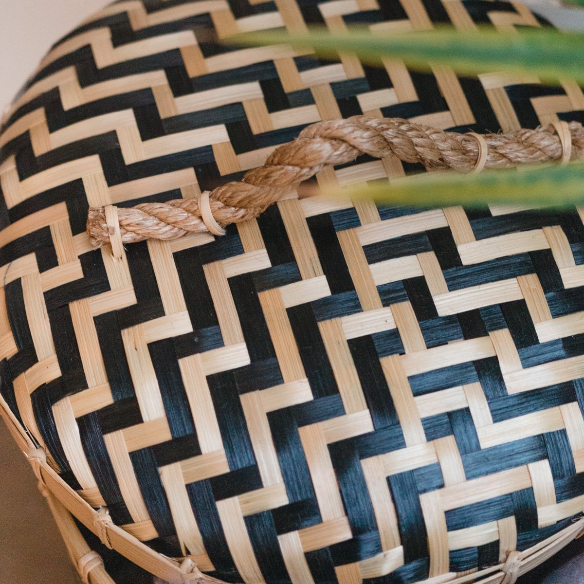 Bamboo Laundry Basket with Lid - Handwoven Storage Solution