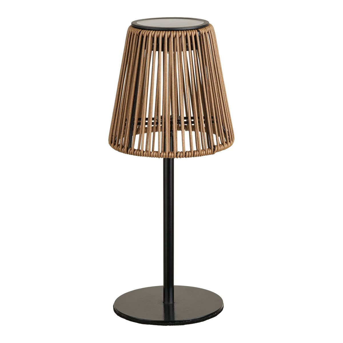 Solar Lamp Rechargeable - Brown & Black | Salford