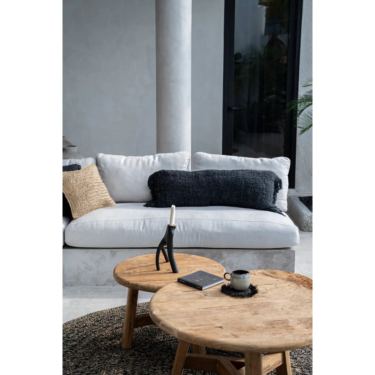 Navy Blue Throw Pillow Cover - Oh My Gee - Modern Accent, 35x100 cm