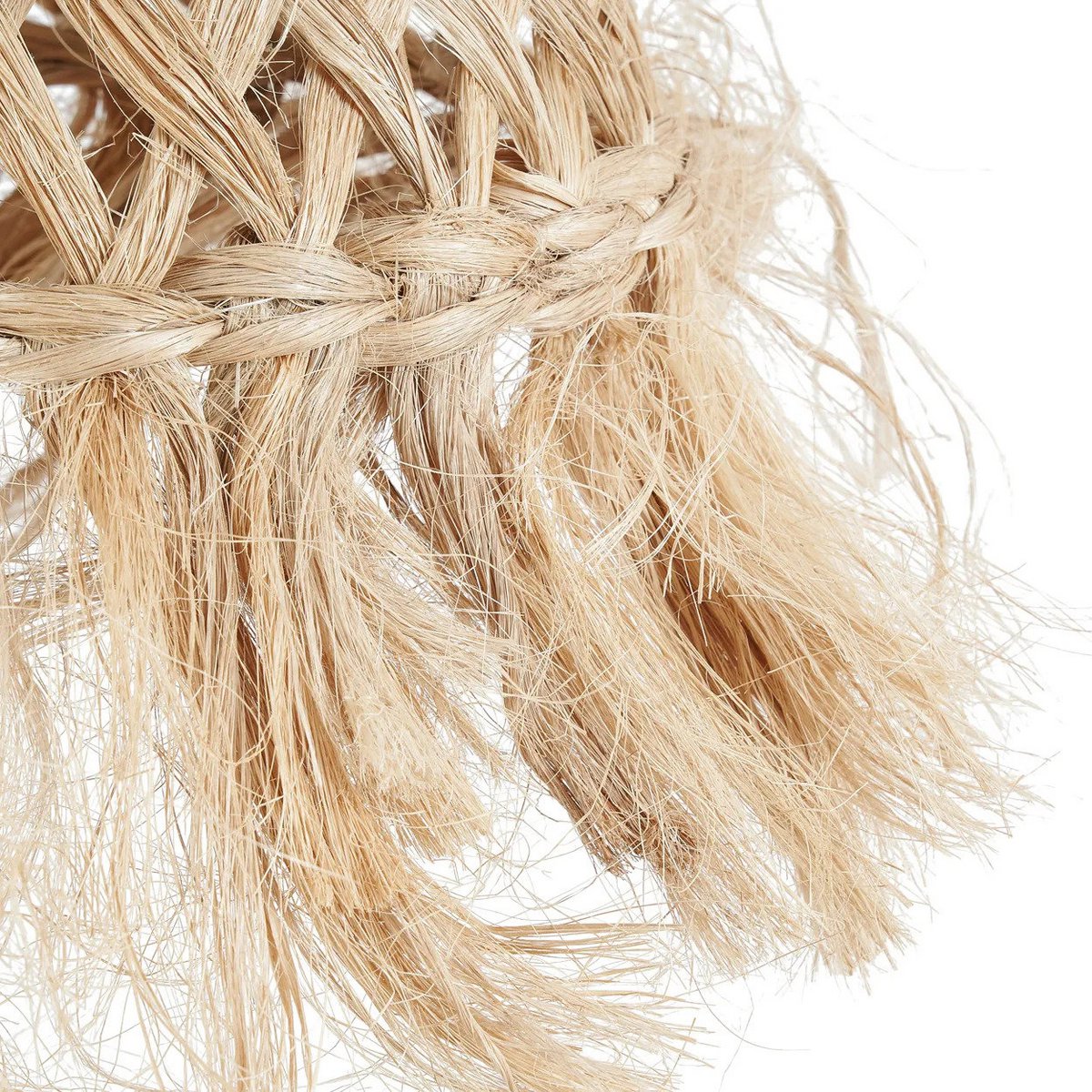 Abaca Pendant Light - Natural Jellyfish Style Hanging Lamp, Small