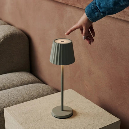 Shadow Grey Rechargeable Table Lamps with Wireless Charging Station