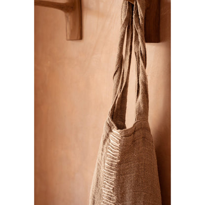Linen Tote Bag - Natural Fabric Shopper
