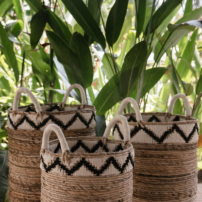 Banana Fibre Basket – Handwoven Laundry & Plant Basket, 3 Sizes