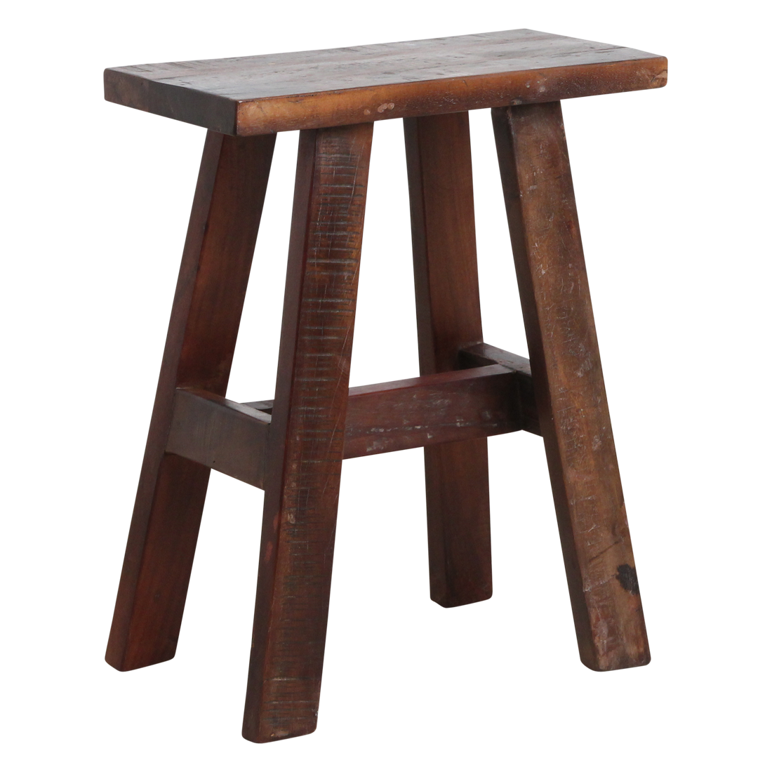 Recycled Wood Bench - Industrial 'Bus Stop' Style, Medium