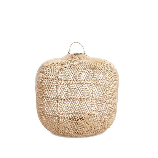 Rattan Κρεμαστό Φωτιστικό - Φυσικός Υφαντός Φωτισμός - Μεσαίο