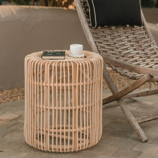 Rattan βοηθητικό τραπέζι - Χειροποίητο βοηθητικό τραπέζι ή τραπέζι καναπέ