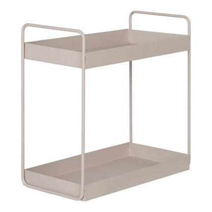 Steel Double Shelf - Minimalist Standing Shelving Unit