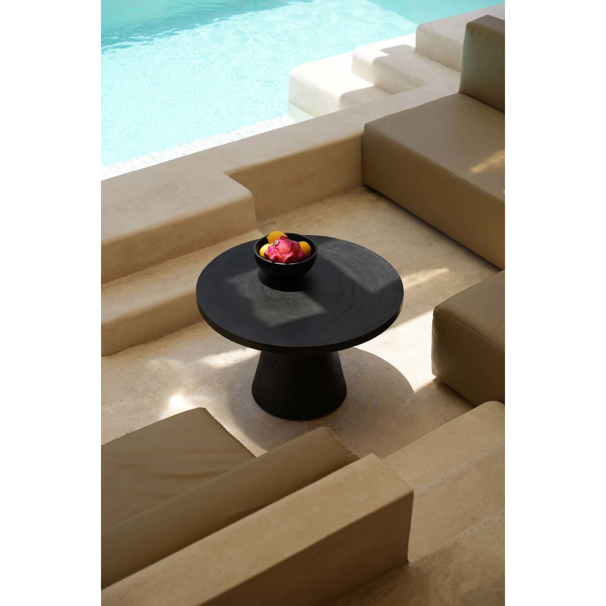 Suar Wood Coffee Table - Black Hi Matata Style