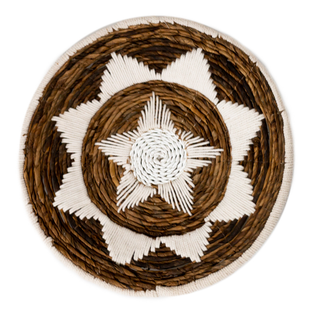 Banana Fiber Wall Basket Decor – Boho Decorative Bowl, 2 Sizes