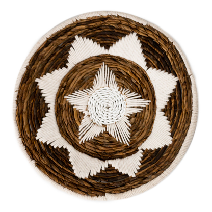 Banana Fiber Wall Basket Decor – Boho Decorative Bowl, 2 Sizes