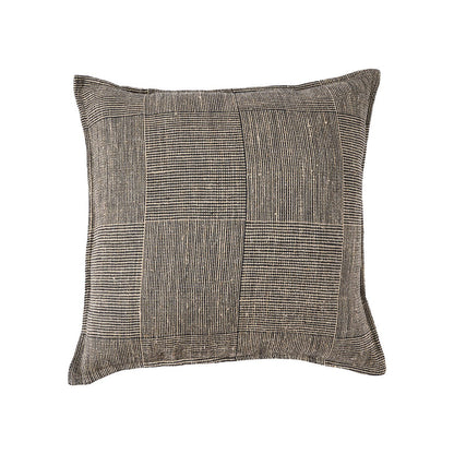 The Bloc Party Cushion Cover - Black Natural - 50x50