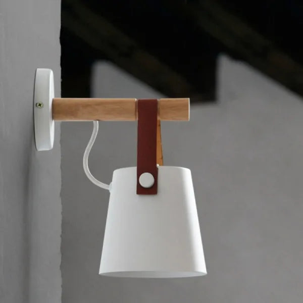 Minimalistic Bell Wall Lamp | Wood & Metal