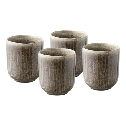 Viola Mug, ceramic, grey, ø8x9,5 cm, set of 4