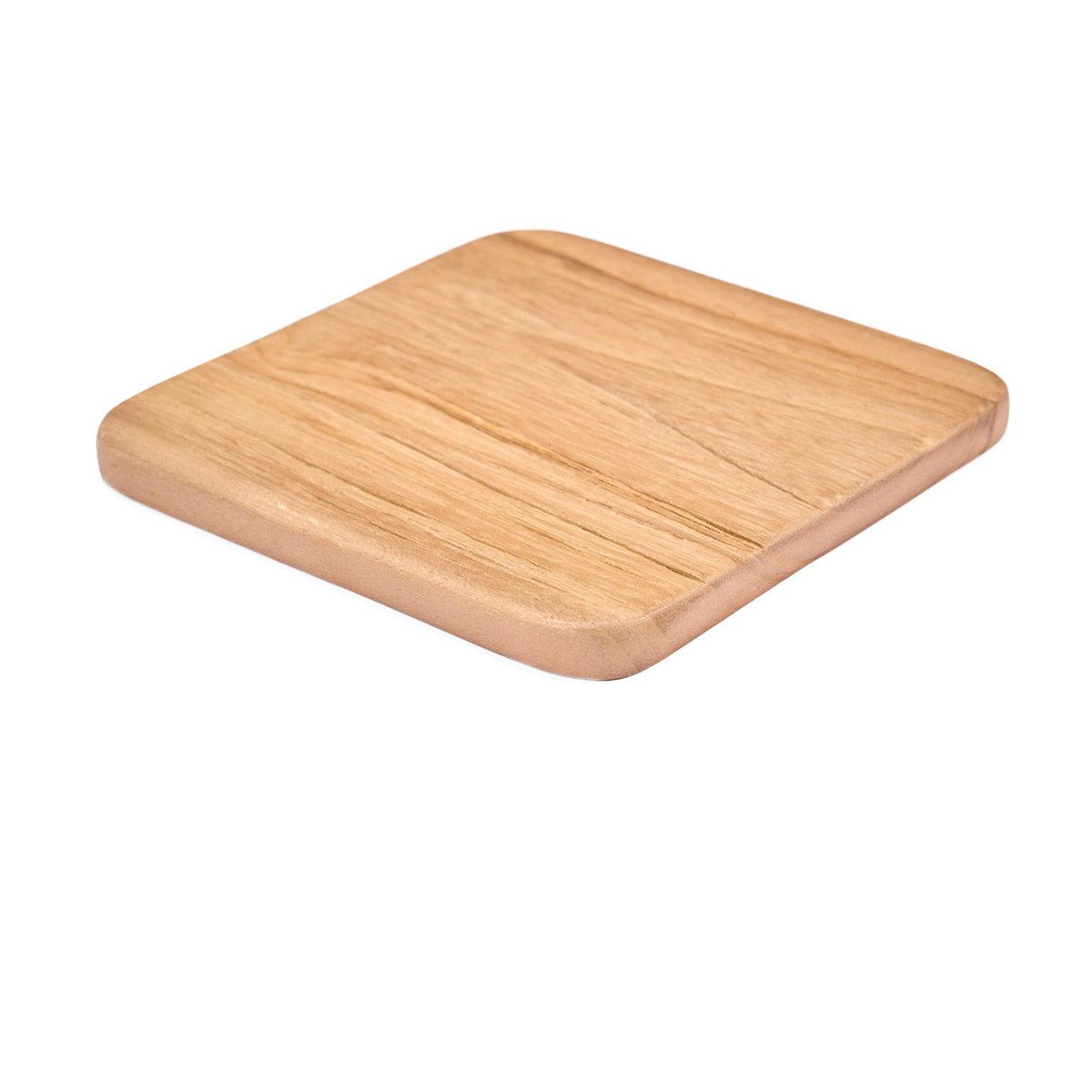Teak Wood Coaster - Rustic Natural Drink Coaster for Tabletop