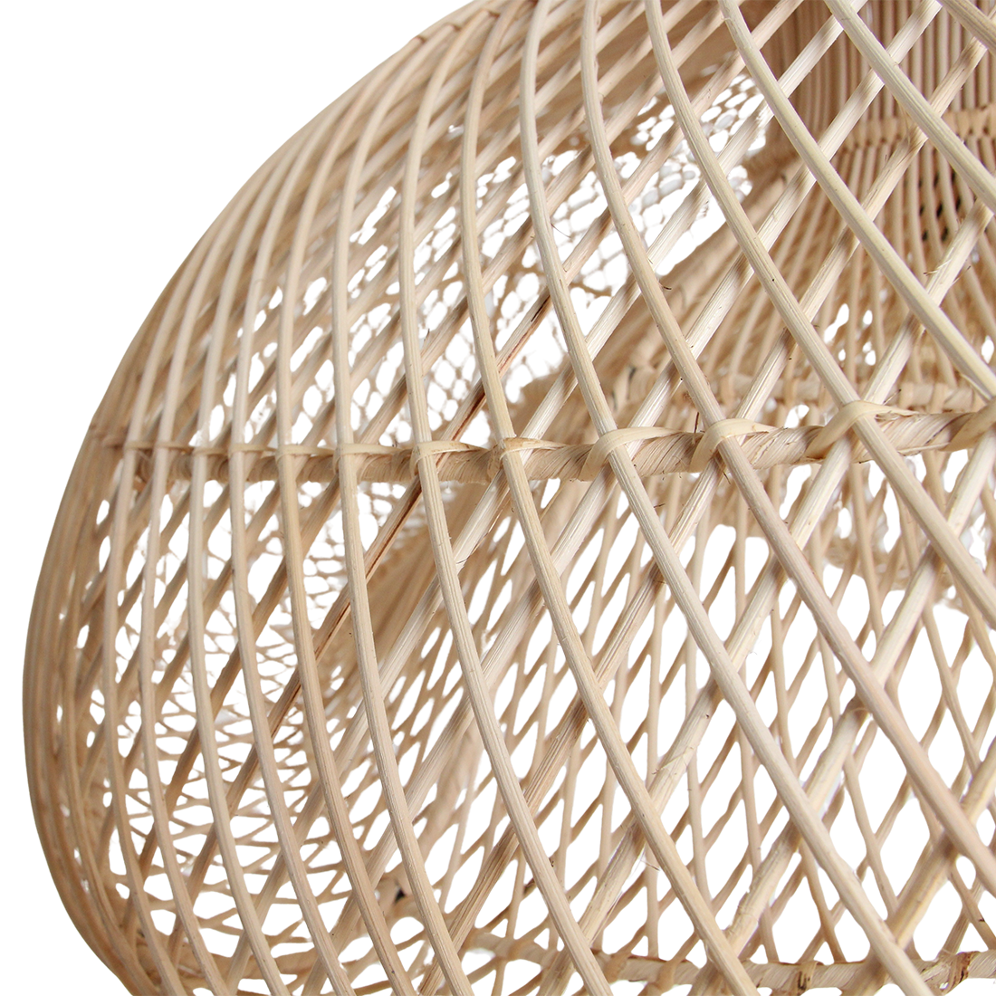 Rattan Pendant Light Organic XL – Handwoven Shade, Natural Style