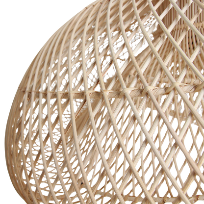 Rattan Pendant Light Organic XL – Handwoven Shade, Natural Style