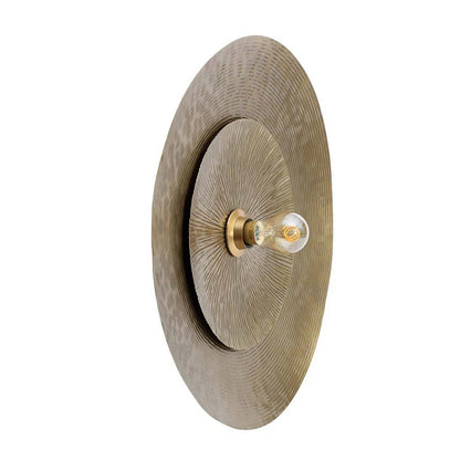 Brass Wall Lamp - Double Full Moon Design