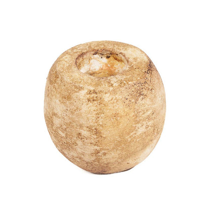 Terracotta Tea Light Candle Holder - Cream Cavestone Design