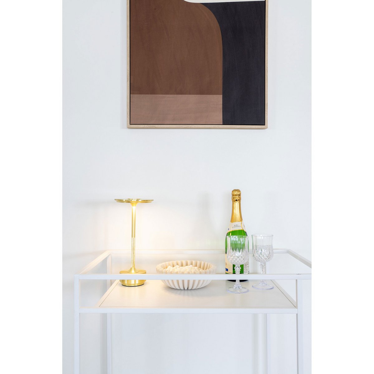 Lyneham LED Table Lamp - Brass, Aluminum, 28.5cm