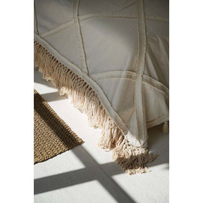 Natural Cotton Berber Bed Throw - Soft & Durable Accent