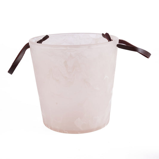 Resin Ice Bucket - Pink White