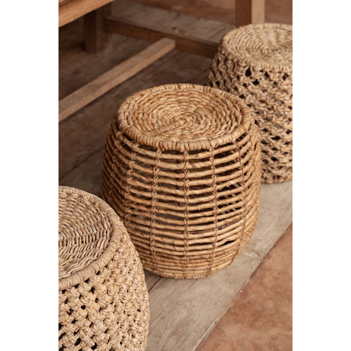 Banana Leaf Stool - Natural Fiber Accent for Calm Interiors