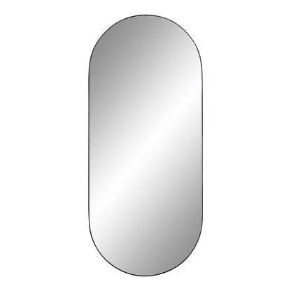 Jersey Mirror - Brass Look, Steel, 35x80x0.5 cm