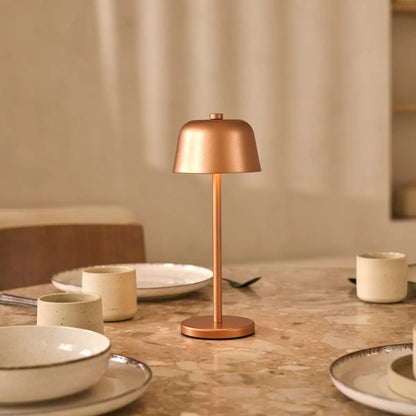 Anton Copper Rechargeable Table Lamp | Stylish & Cordless Lighting