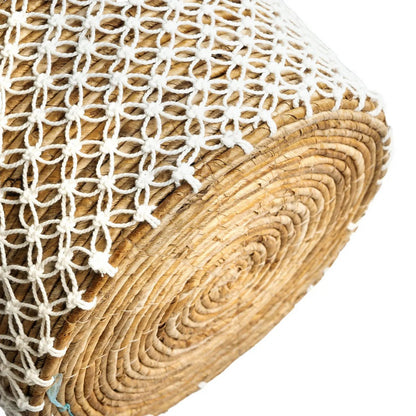 Macramé Basket - Cross Stitched - Medium