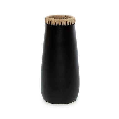 Black Nordic Vase - Large Decorative Vase for Home Decor