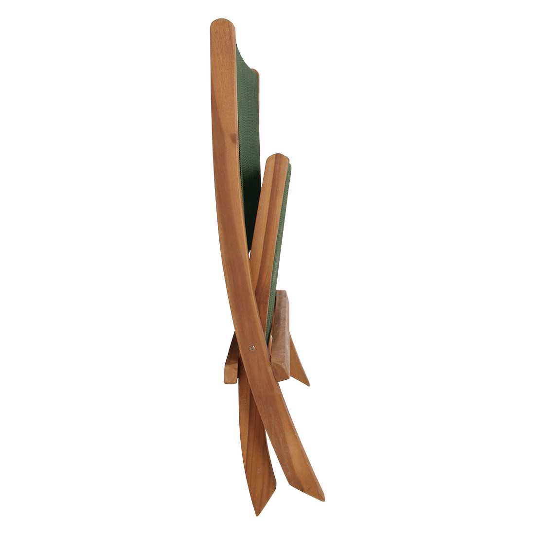 Rope folding lounge chair green