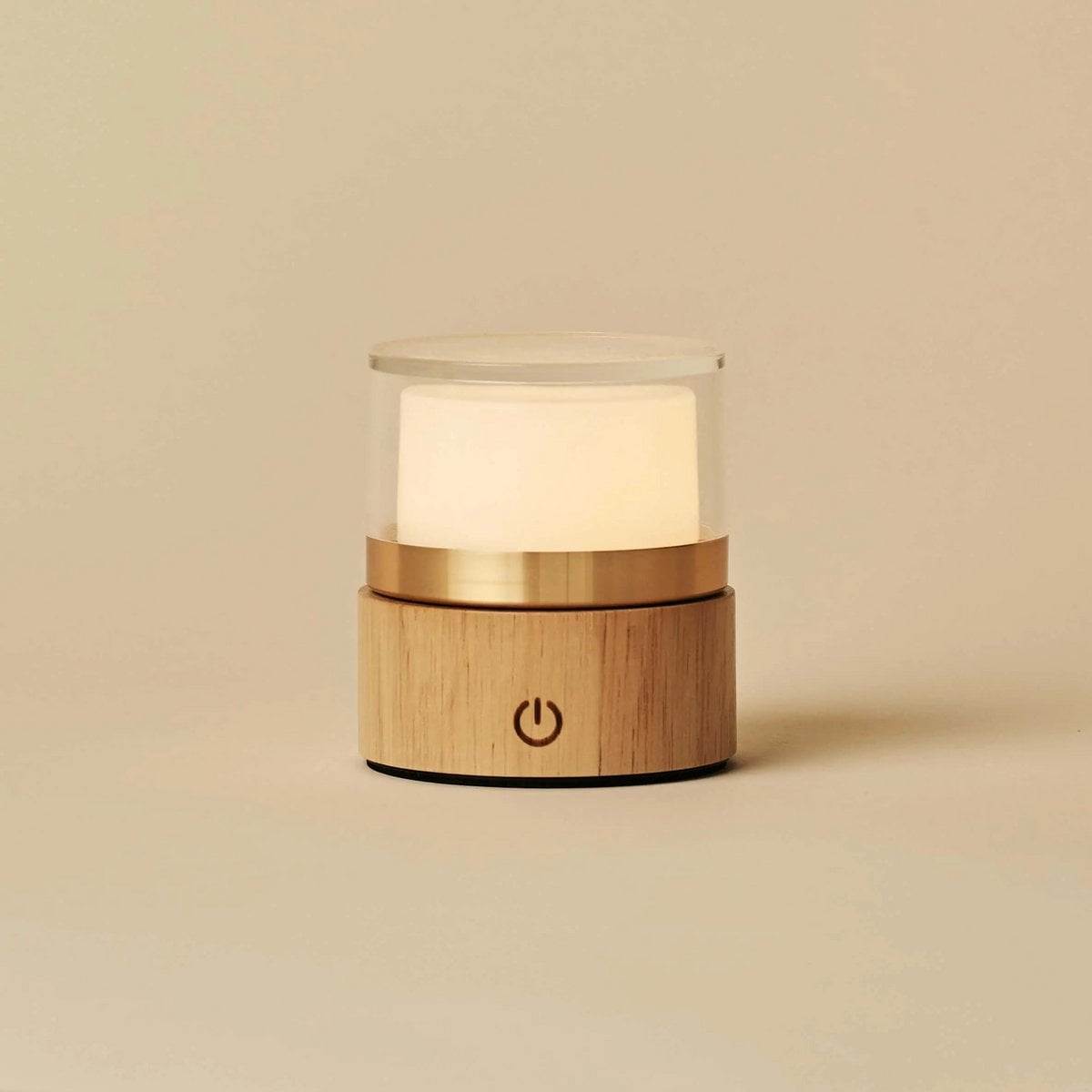 Wireless Table Lamp Light Brown - Dimmable Rechargeable Desk Lamp