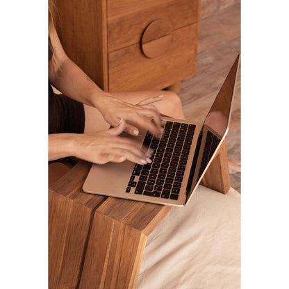 Teak Side Table - Natural Cocoon Accent Table