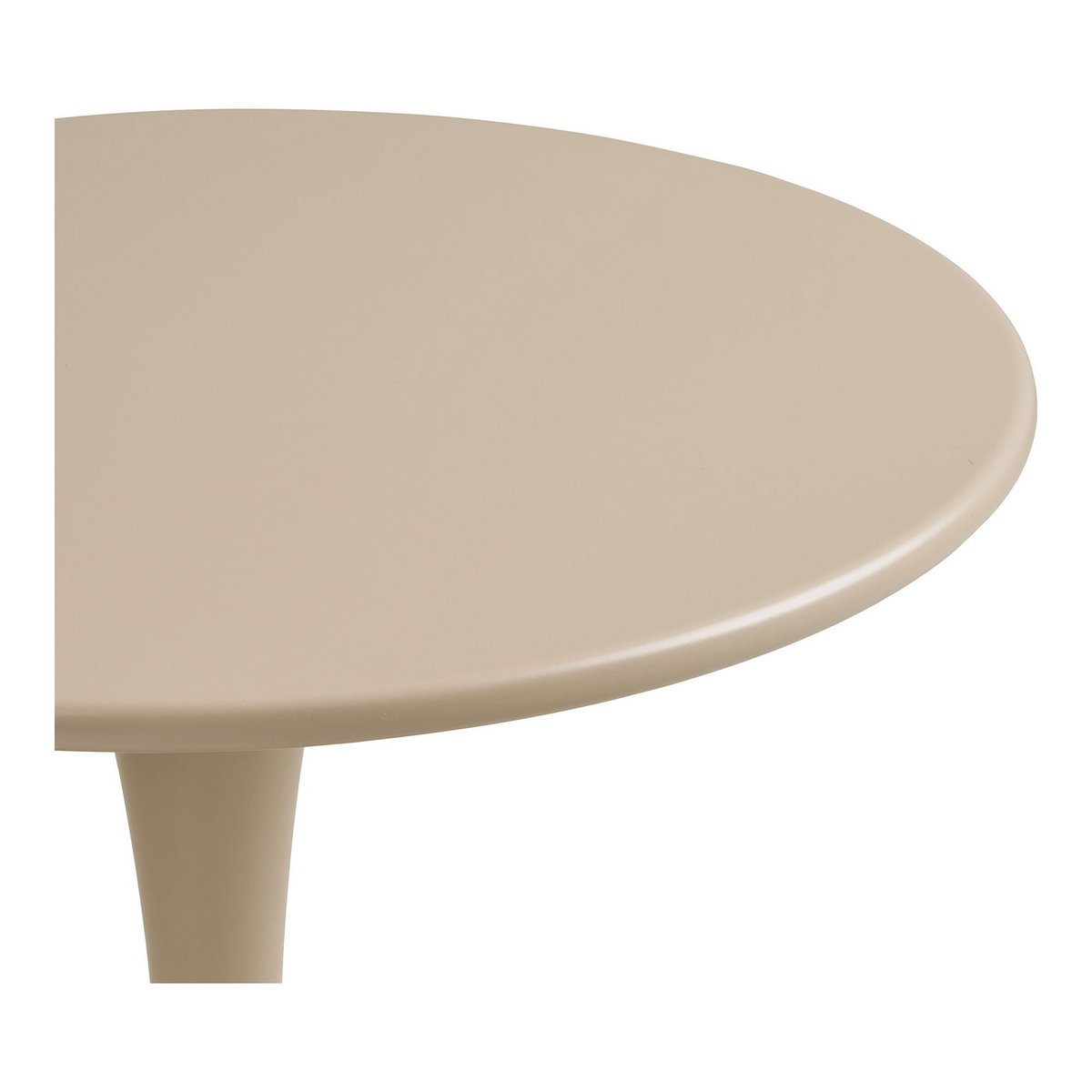 Table bistro Meira, acier, taupe, ø60x72 cm