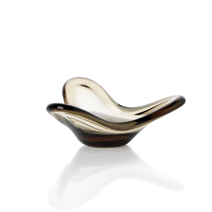 Glass Tea Light Holder - Liquid Form Smoke Candle Holder
