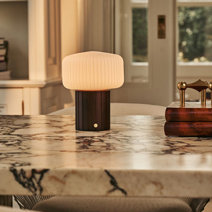 Margaux Dark Brown Rechargeable Table Lamp | Stylish, Cordless & 3 Light Modes