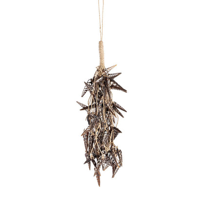 Seashell Tassel Wall Hanging - Brown Unicorn Shell Decor