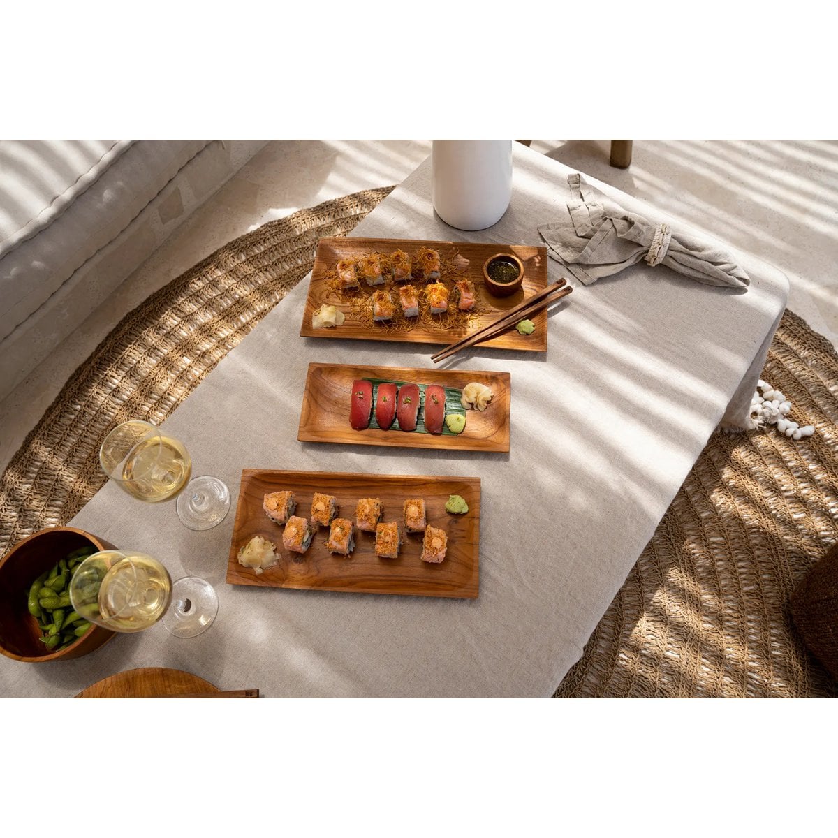 Teak Root Sushi Plate - Small