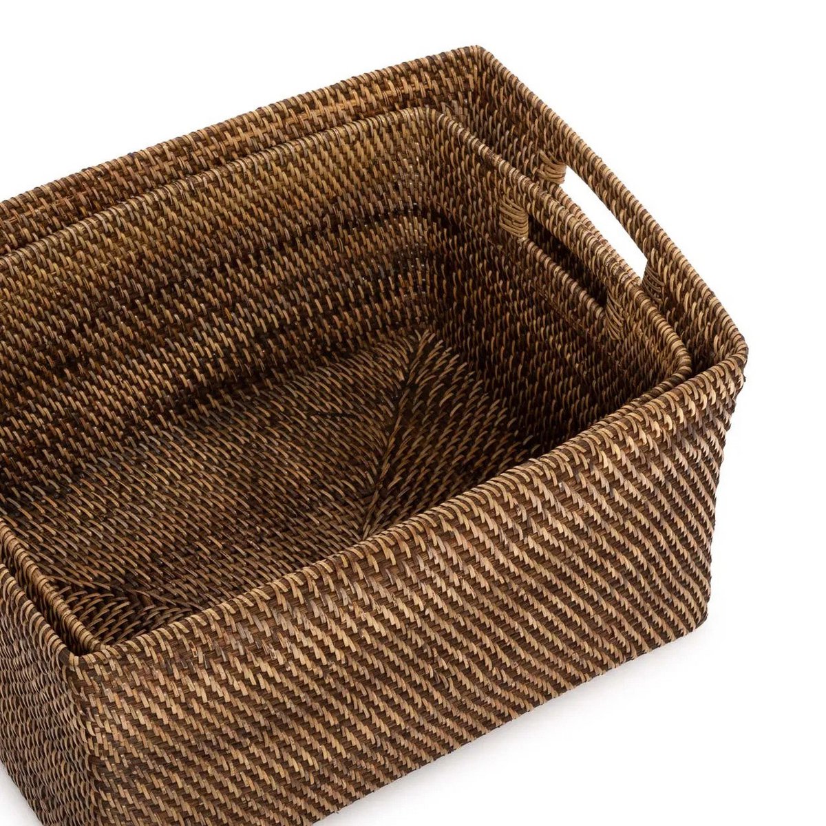 The Colonial Magazine Basket - Natural Brown - S