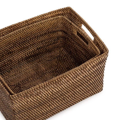 The Colonial Magazine Basket - Natural Brown - S