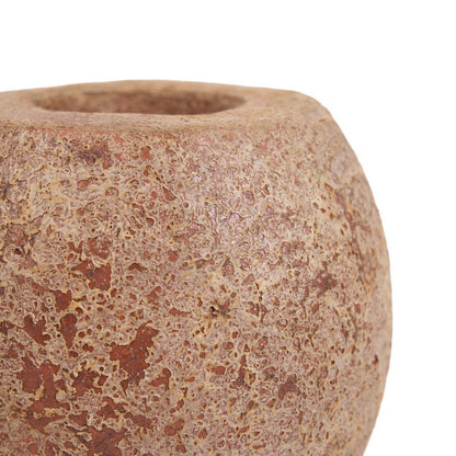Terracotta Tea Light Candle Holder - Brown Cavestone Design