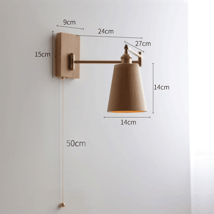 Adjustable Wall Lamp | Retro Design, Pull Switch - JUGLANA