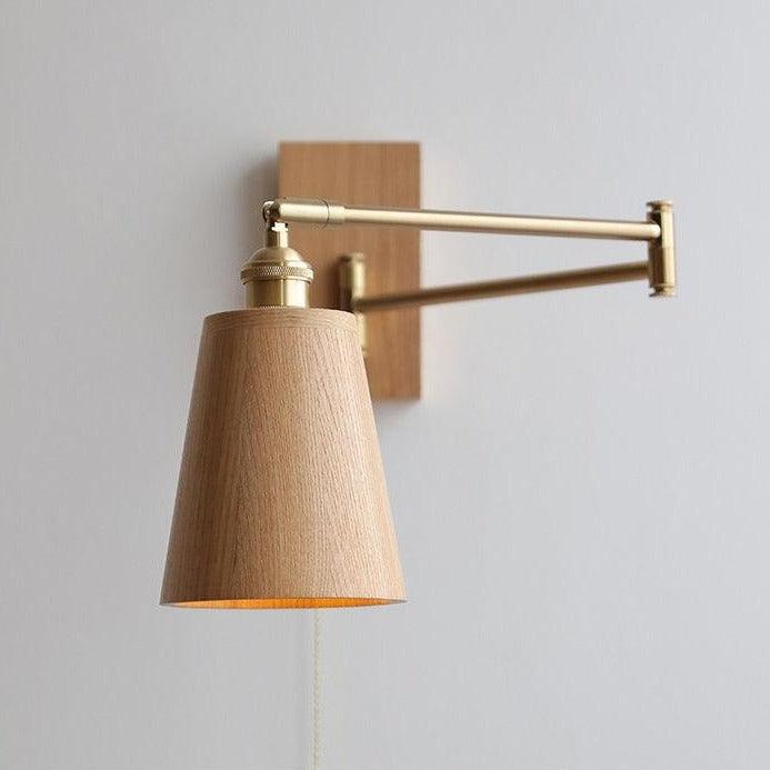 Adjustable Wall Lamp | Wood & Metal, Pull Switch - JUGLANA