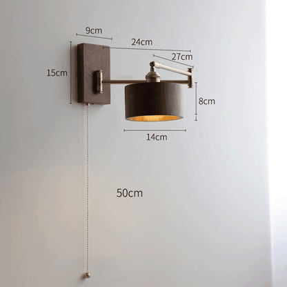 Adjustable Wall Lamp | Retro Design, Pull Switch - JUGLANA